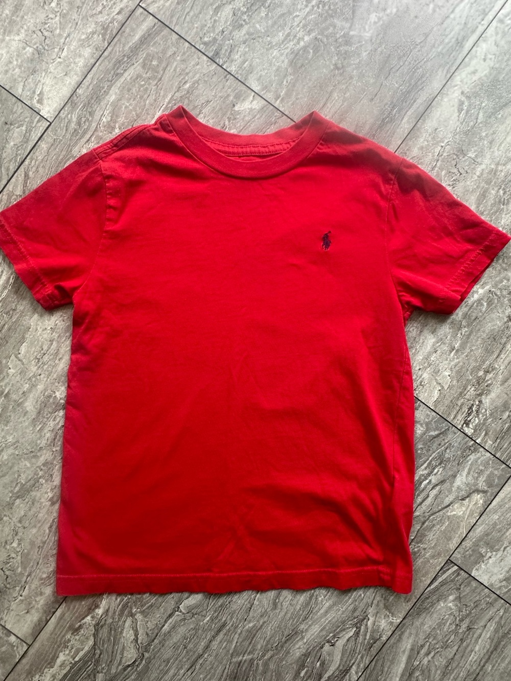 Polo by Ralph Lauren Red Short Sleeve Tee with Navy Pony 7